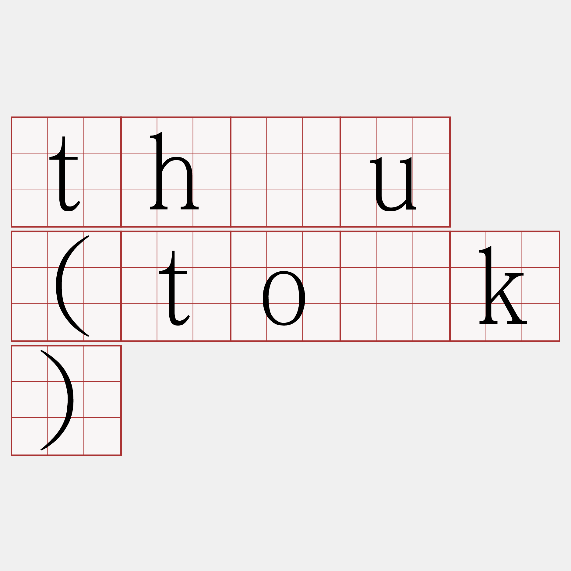 thāu (to̍k)